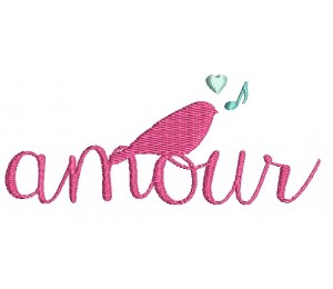 Stickdatei - Amour Birdie